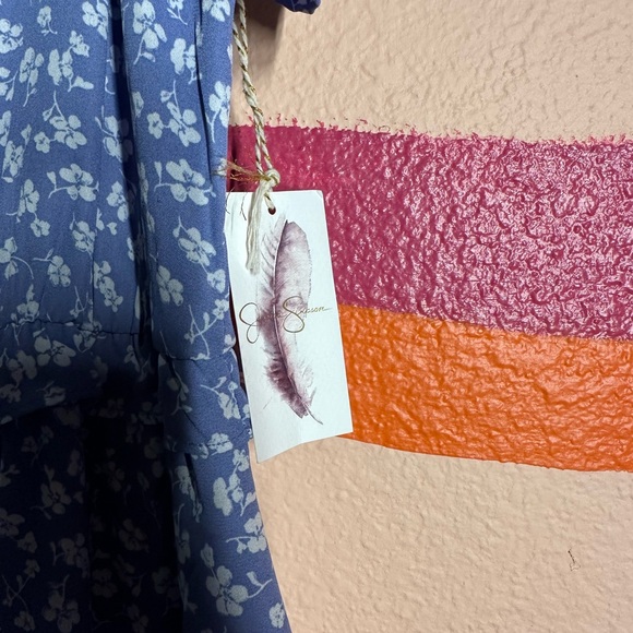 Jessica Simpson Blue Floral Dress - Picture 3 of 4